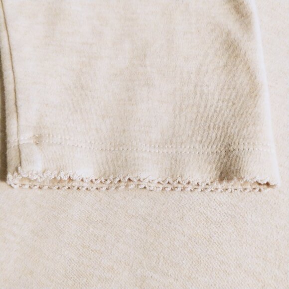 Women's LL Bean Cotton/Cashmere 3/4 Sleeve V Neck Shirt -  Size XL - Picture 5 of 5